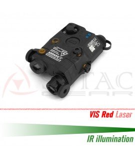 SOTAC LA-5C IR Laser Sight & VIS Red Laser & IR Illumination Black