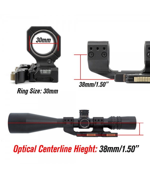 SOTAC QDP-3616 1.50" 30mm Tube Scope Mount