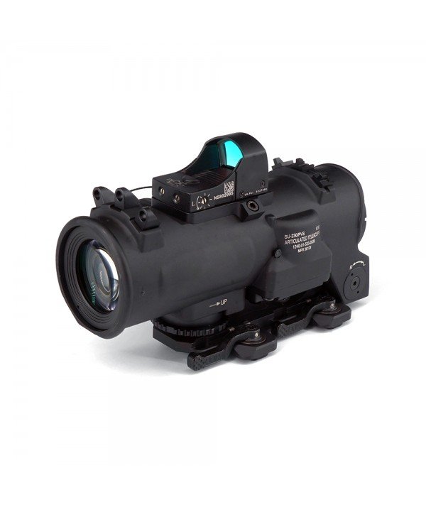SOTAC Elcan 1-4 Dual Role Riflescope with Docter Red Dot Sight Black Combo