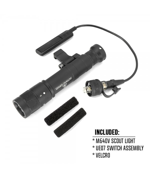 SOTAC M640V Flashlight LED White Light & Storbe Light Black Color