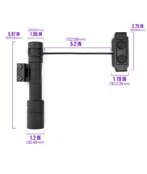 SOTAC REIN 2.0 Weapon Light Black - Full Size