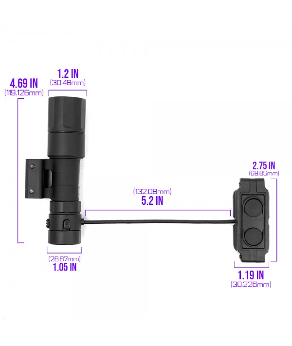 SOTAC REIN 2.0 Flashlight MICRO SIZE Black