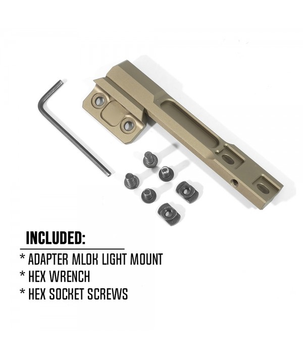 SOTAC THORNTAIL2 MLOK Longbar Light 45 Mount FDE