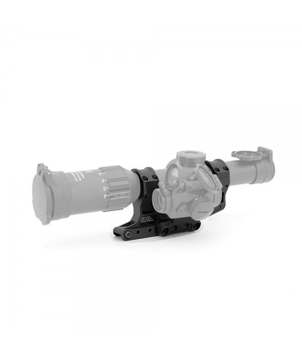 SOTAC Fast 2.05" LPVO Scope Mount & Offset Adapter 30mm Tube Black