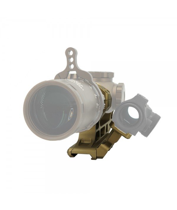 SOTAC Fast 2.05" LPVO Scope Mount & Offset Adapter 30mm Tube FDE