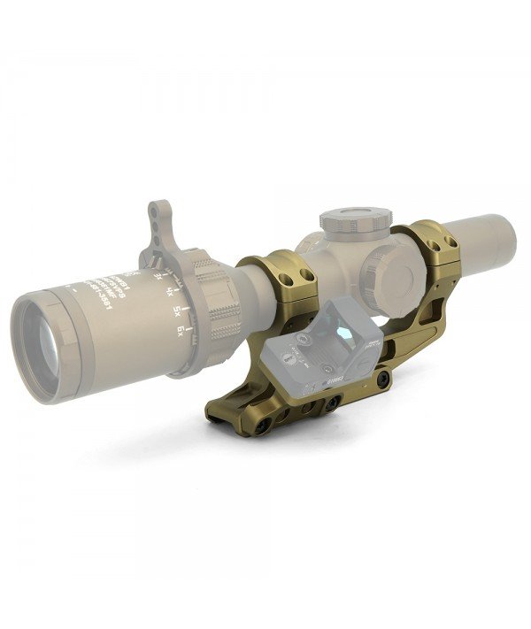 SOTAC Fast 2.05" LPVO Scope Mount & Offset Adapter 30mm Tube FDE