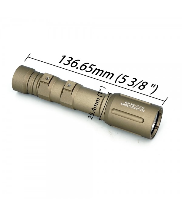 SOTAC PLHV2 18650 Weapon Light FDE