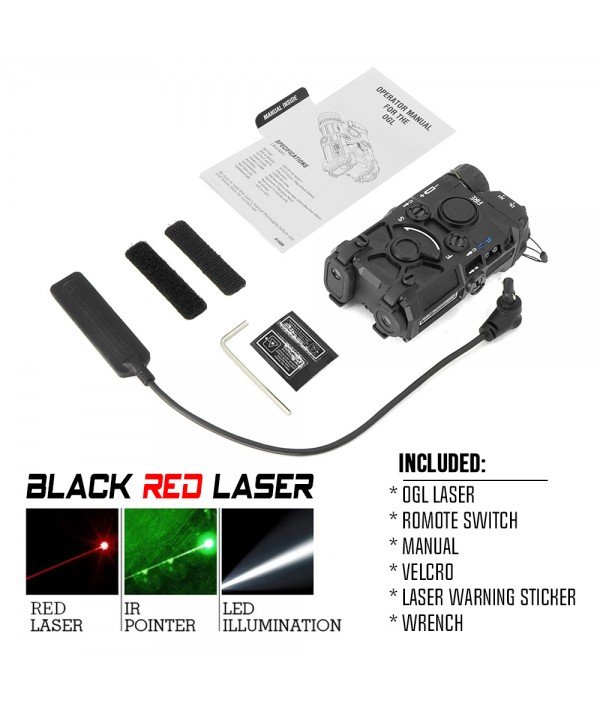 SOTAC OGL IR Device Red Laser & LED White Light & IR Laser Black
