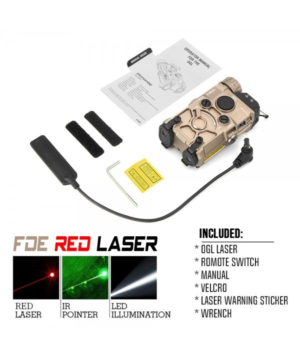 SOTAC OGL IR Device Red Laser & LED White Light & IR Laser FDE