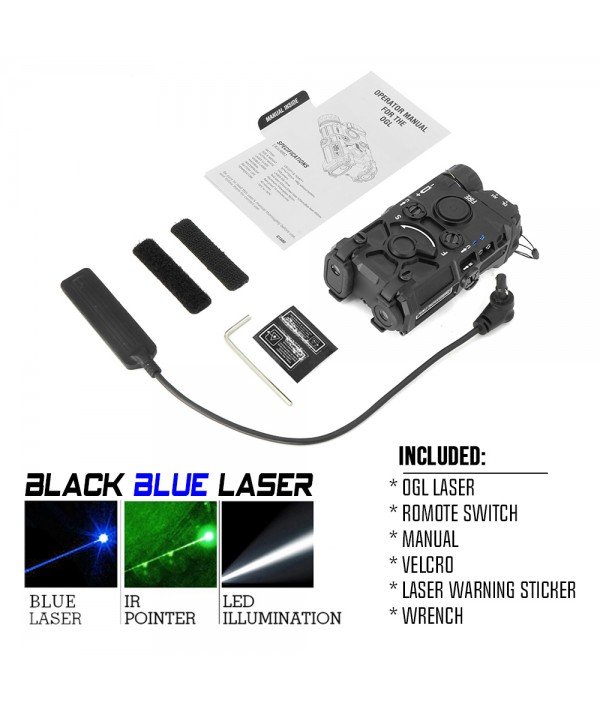 SOTAC OGL IR Device Blue Laser & LED White Light & IR Laser Black