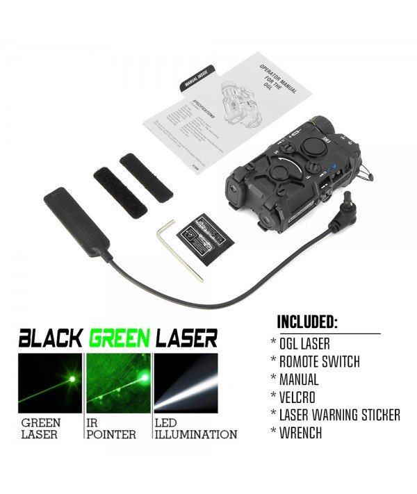SOTAC OGL IR Device Green Laser & LED White Light & IR Laser Black