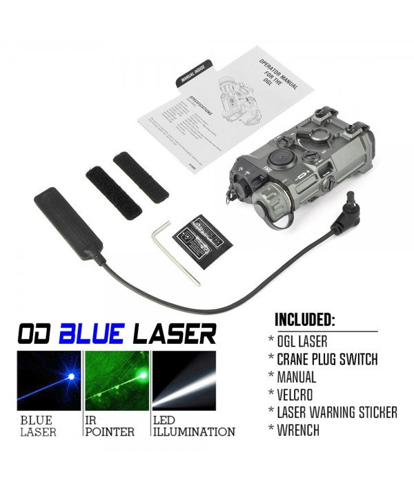 SOTAC OGL IR Device Blue Laser & LED White Light & IR Laser OD Color