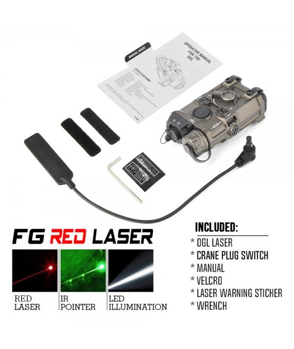 SOTAC OGL IR Device Red Laser & LED White Light & IR Laser FG Color