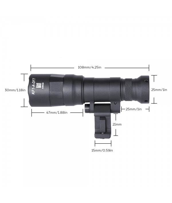 SOTAC M340DFT Mini Scout Light PRO Black Color Floodlight Version