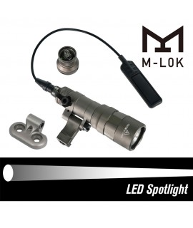 SOTAC M340DFT Mini Scout Light PRO with MLOK Adapter FDE Color Spotlight Version