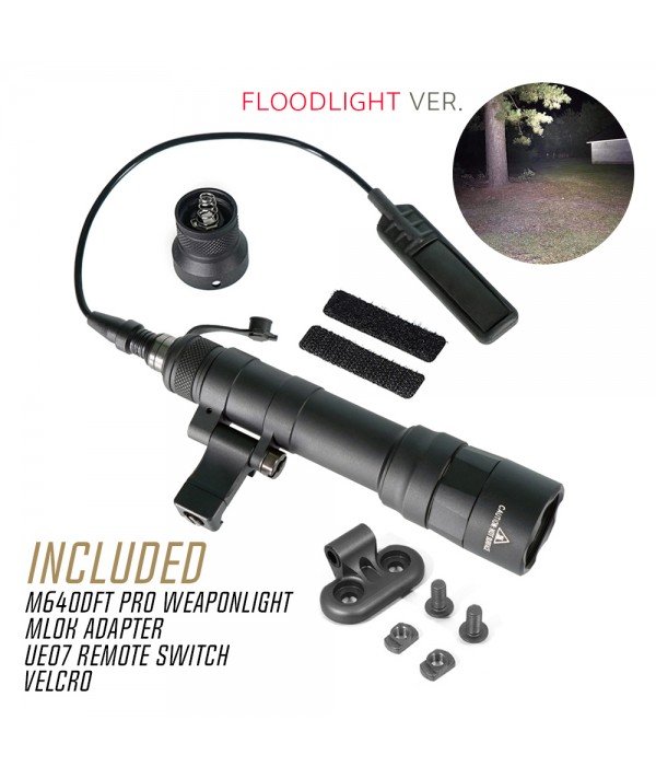 SOTAC M640DFT Scout Light PRO with MLOK Adapter Black Color Floodlight Version