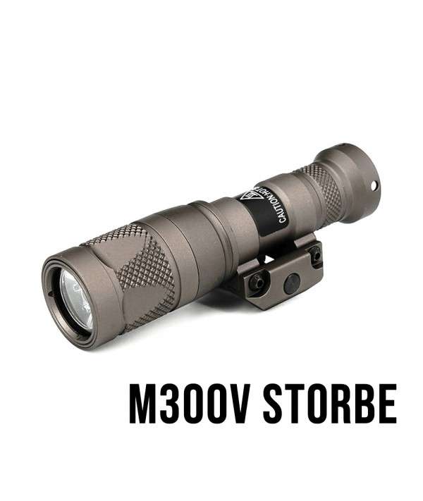 Sotac Tactical M300V Flashlight LED White Light And Storbe Weapon Light Replica AR15 Assembly FDE Color