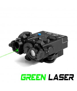 DBAL-A2 Green Dot Dual Beam Laser Sight Flashlight Tactical DBAL PEQ Aiming Airsoft Guns Weapon AR15 Rifle Light